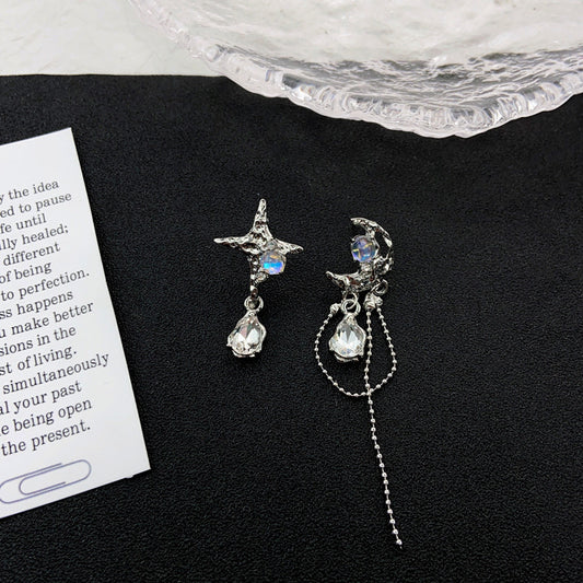 Blingbling  star&moon earring